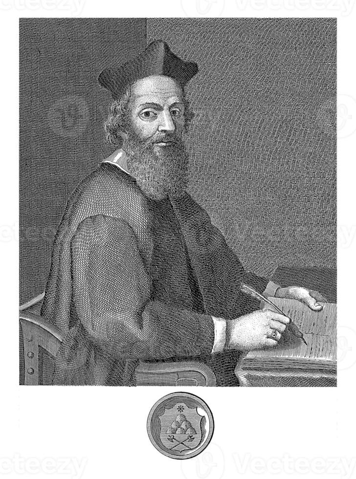 Portrait of Giovanni Fabrini, Francesco Allegrini, after Alessandro Coppoli, 1763 photo