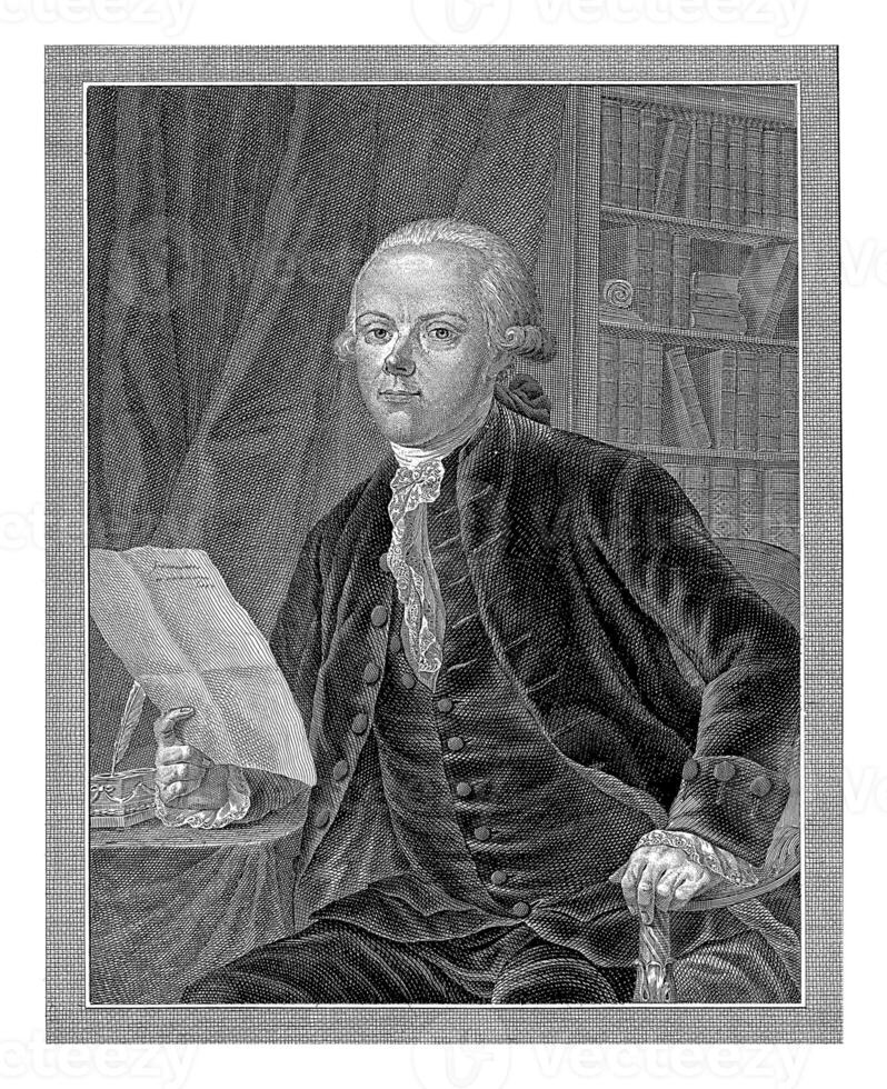 Portrait of Cornelis de Gijselaar, Leendert Brasser, after Francois Joseph Pfeiffer I, 1779 - 1793 photo