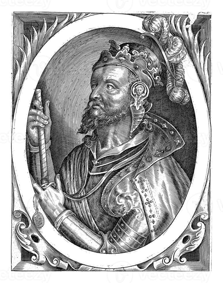 Rey Arturo como uno de el nueve héroes, Guillermo de pasado de moda, 1621 - 1636 foto