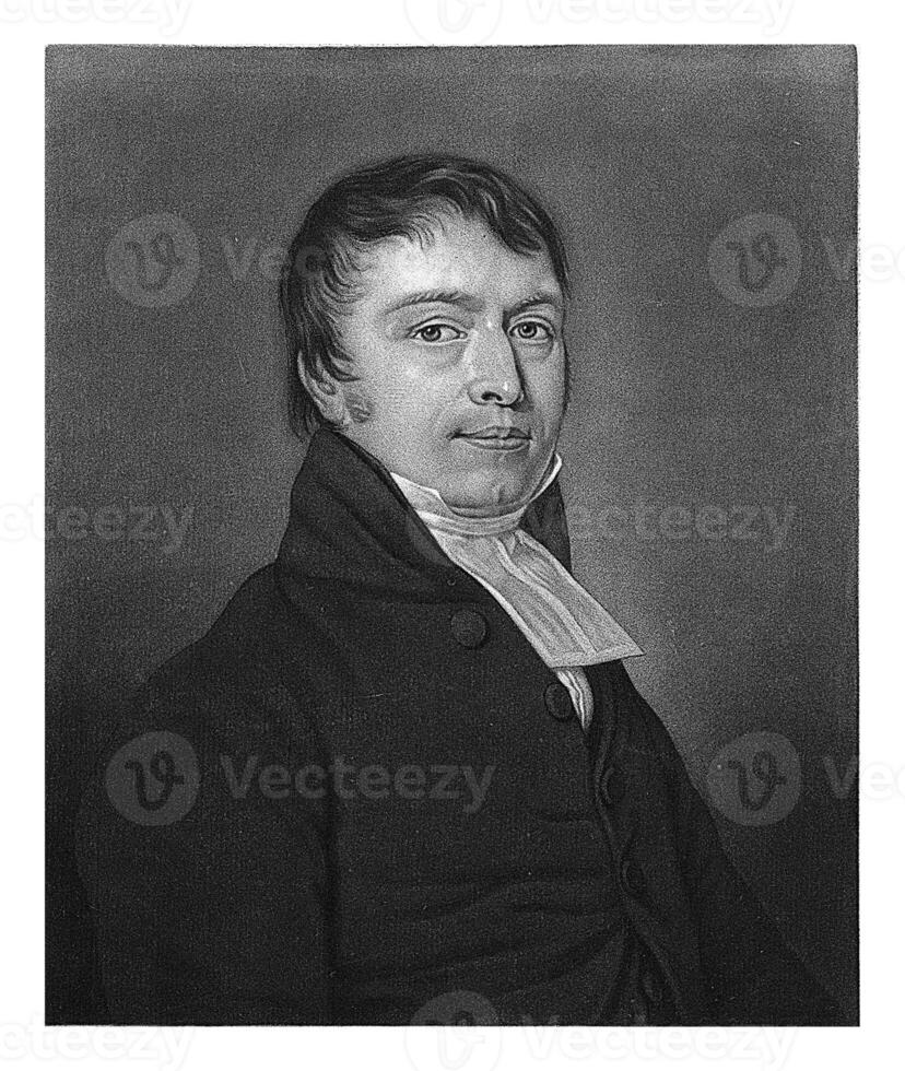 Portrait of Isaac Johannes Dermout, Willem Grebner, after Jan Willem Pieneman, 1822 - 1866 photo