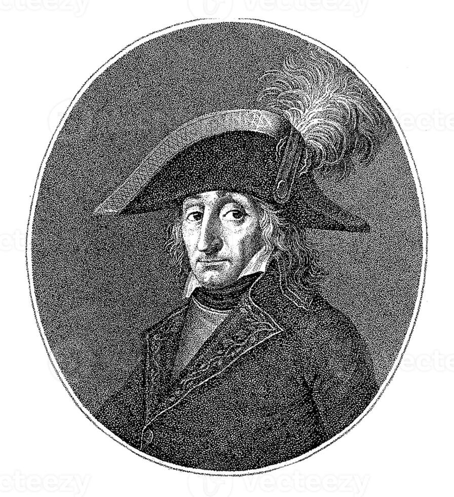 Portret van Pierre Francois Charles Augereau, Henri Forgeur, after Hilaire Le Dru, 1700 - 1799 photo