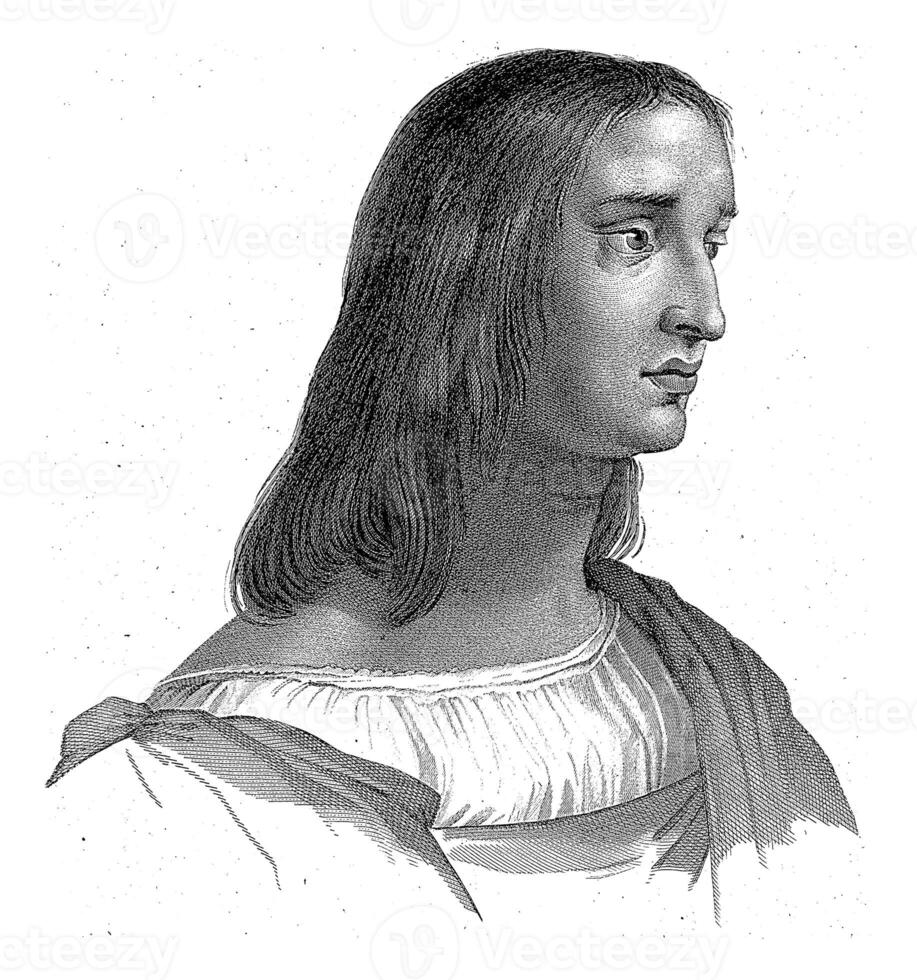 Portrait of Giovanni Pietro Foliari, Pietro Ghigi, after Luigi Agricola, after Raphael, 1805 photo