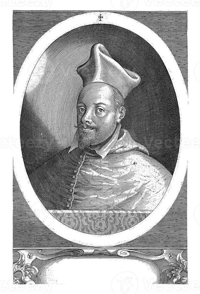 Portrait of Bishop Carlo Gaudenzio Madruzzo, Aegidius Sadeler, 1604 - 1629 photo