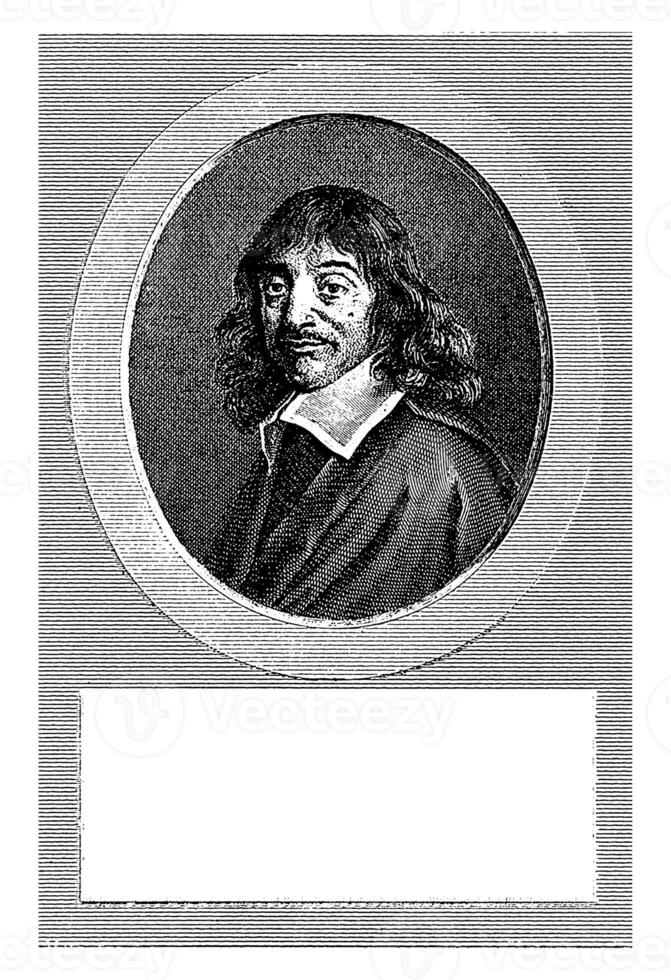 Portrait of Rene Descartes, Pierre Eugene Aubert, 1816 - 1831 photo