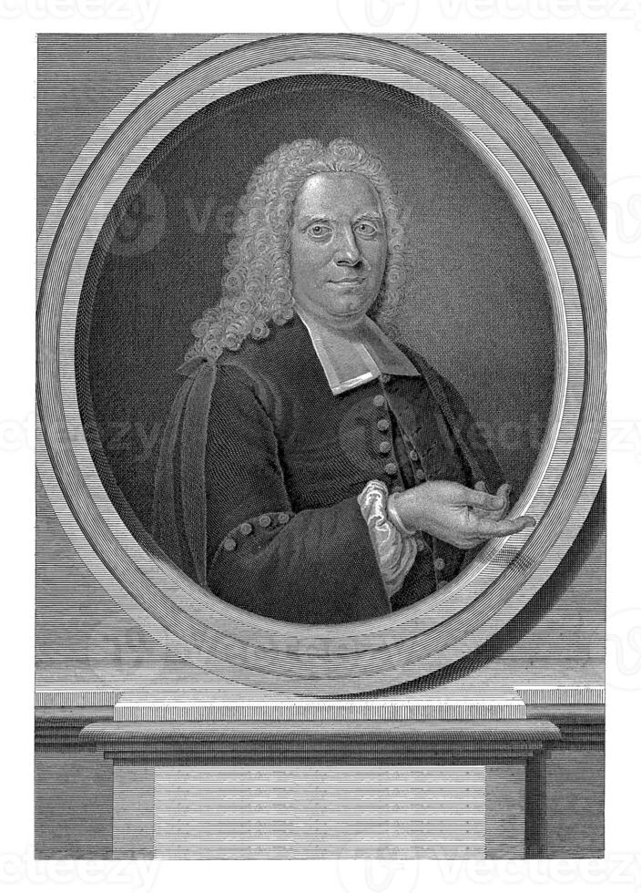 Portrait of Johan Gosewijn Eberhard Alstein, Philippus Endlich, 1738 photo