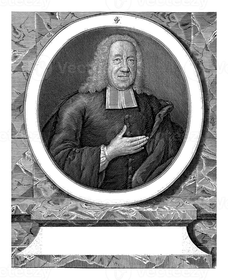 Portrait of Leonard Beels, Christian Friedrich Fritzsch, 1747 photo