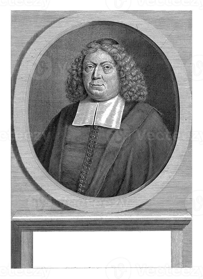 retrato de willem Hattum, Antonio camioneta zivelt, después Ricardo Brakenburgo, 1695 foto