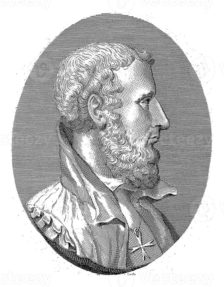 Portrait of Poet and Playwright Annibale Caro, Paolo Caronni, 1789 - 1842 photo