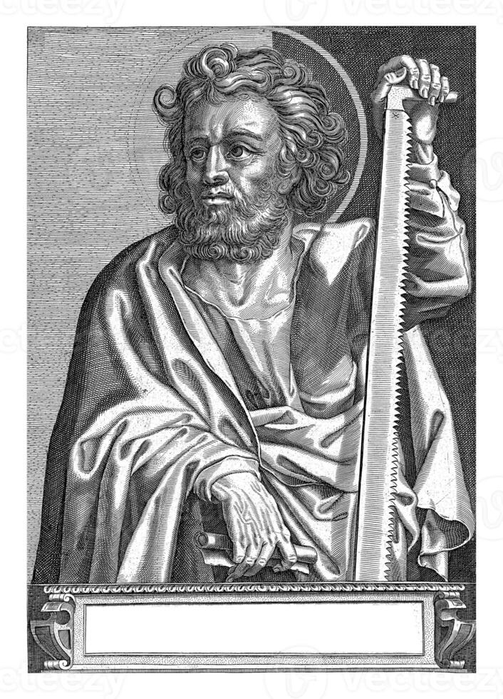 Apostle Simon, Egbert van Panderen, c. 1590 - 1637 photo