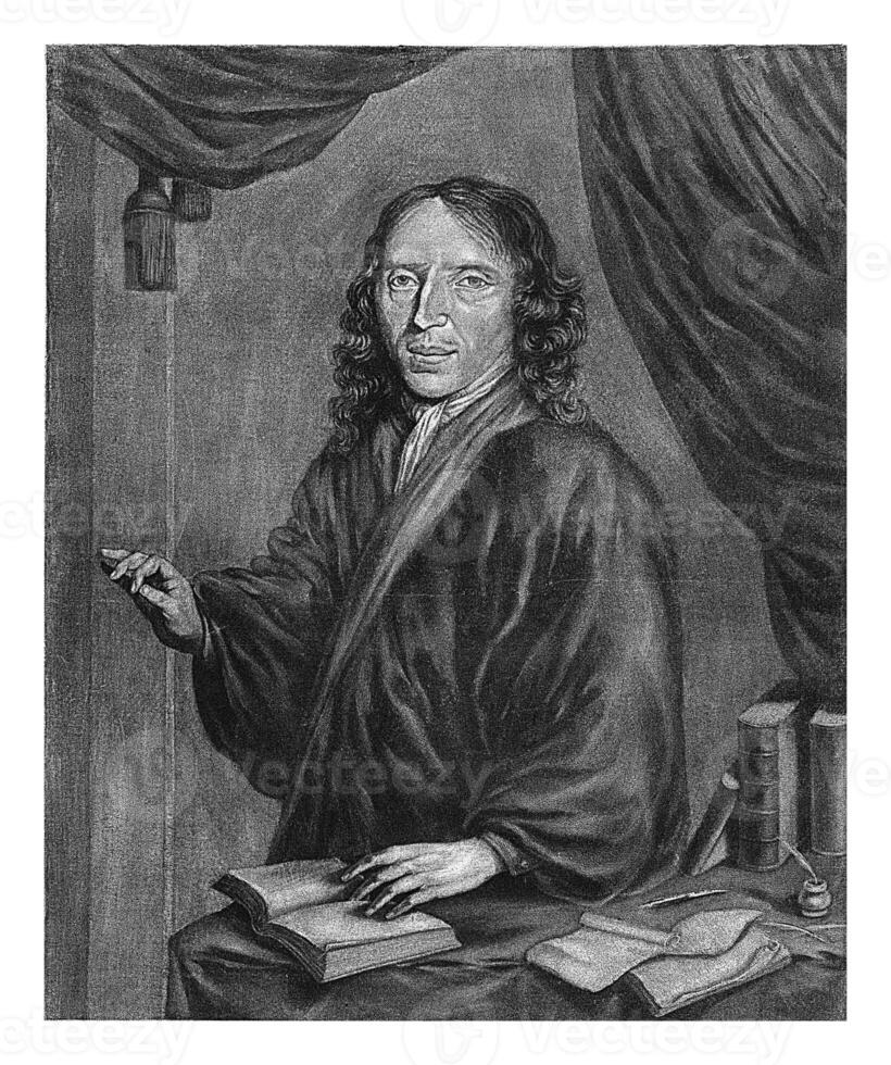 Portrait of Hero Sibersma, Cornelis A. Hellemans, 1650 - 1700 photo