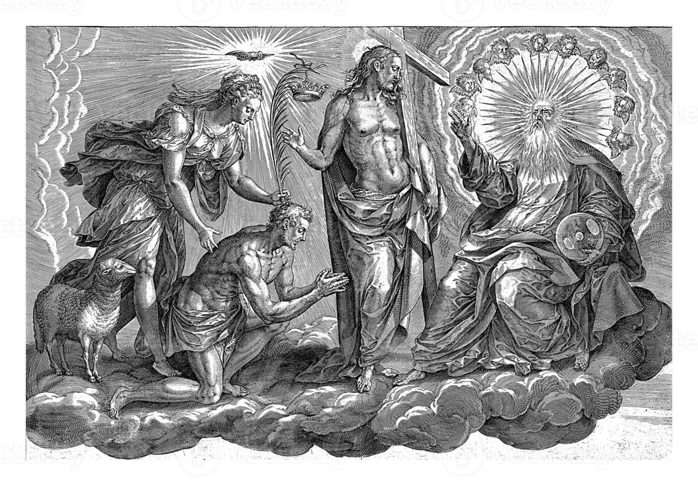 Throne of Mercy, Hieronymus Wierix, after Ambrosius Francken photo