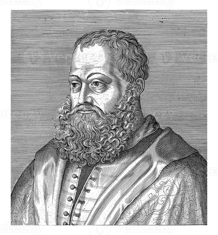 Portrait of Pietro Paolo Vergerio, Hendrick Hondius I, 1599 photo