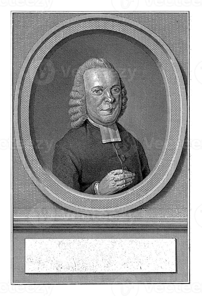 Portrait of Theodorus Adrianus Clarisse I, Noach van der Meer II, after Jacobus van Meurs, 1772 - 1782 photo