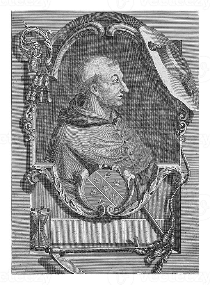 Portrait of Francesco Zabarella, Bernard Picart, after anonymous, 1713 - 1763 photo
