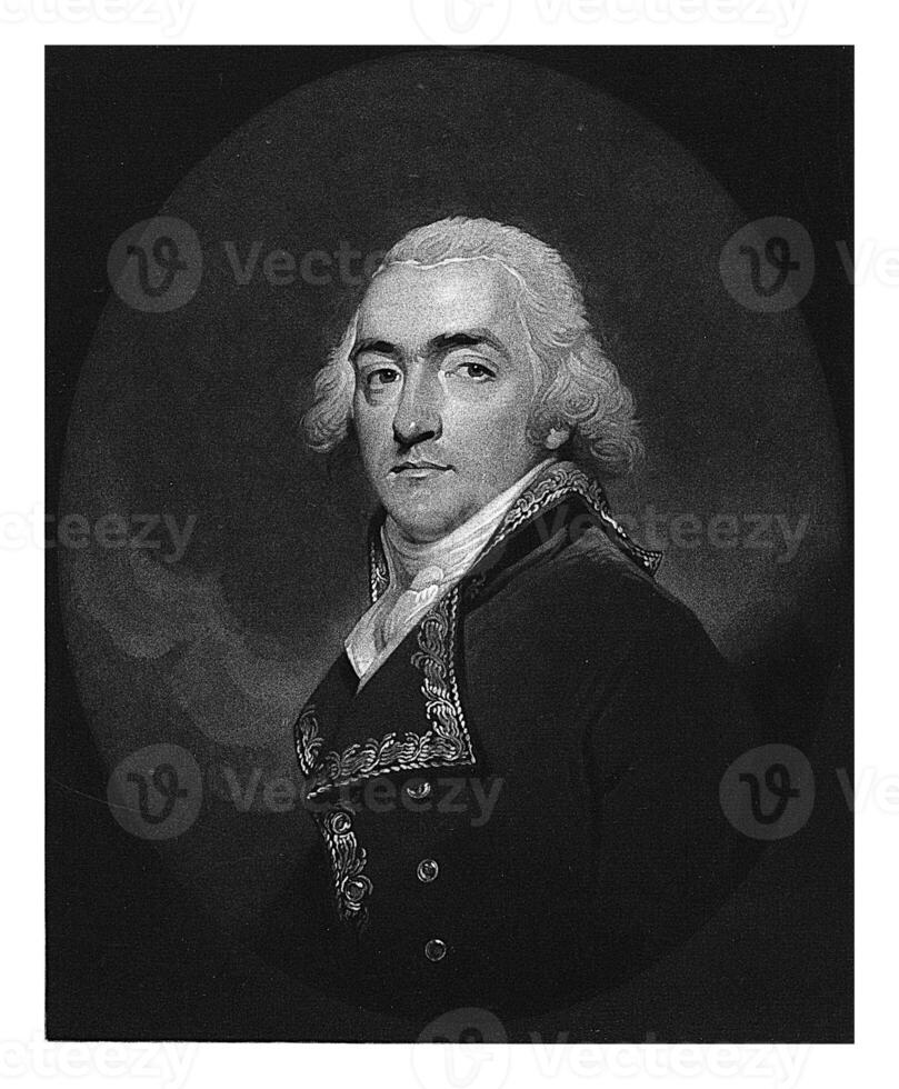 retrato de Germán willem daendels, Charles Howard hodges, después evertir masakamp, 1795 foto