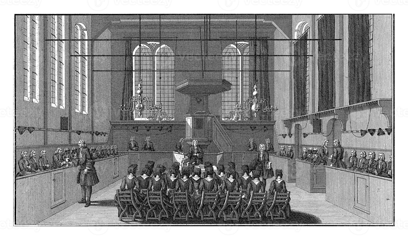 Passing the Goblet During the Holy Supper in the Baptist Church De Arke Noach in Amsterdam photo
