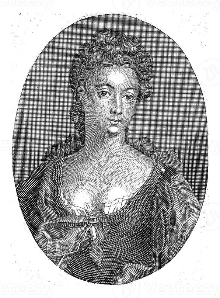 Portrait of Prostitute Sally Salisbury, at the age of 33, Jan Wandelaar, 1723 photo