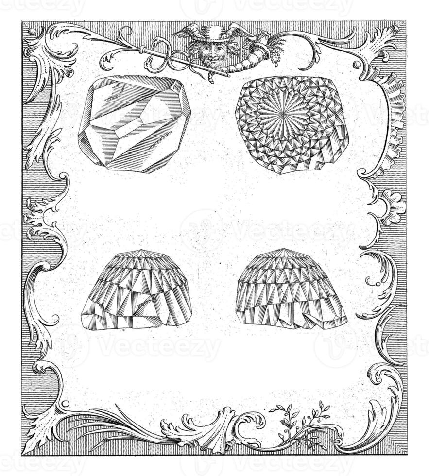 Four Views of the Orlov Orloff Diamond., Frans de Bakker, 1767 photo