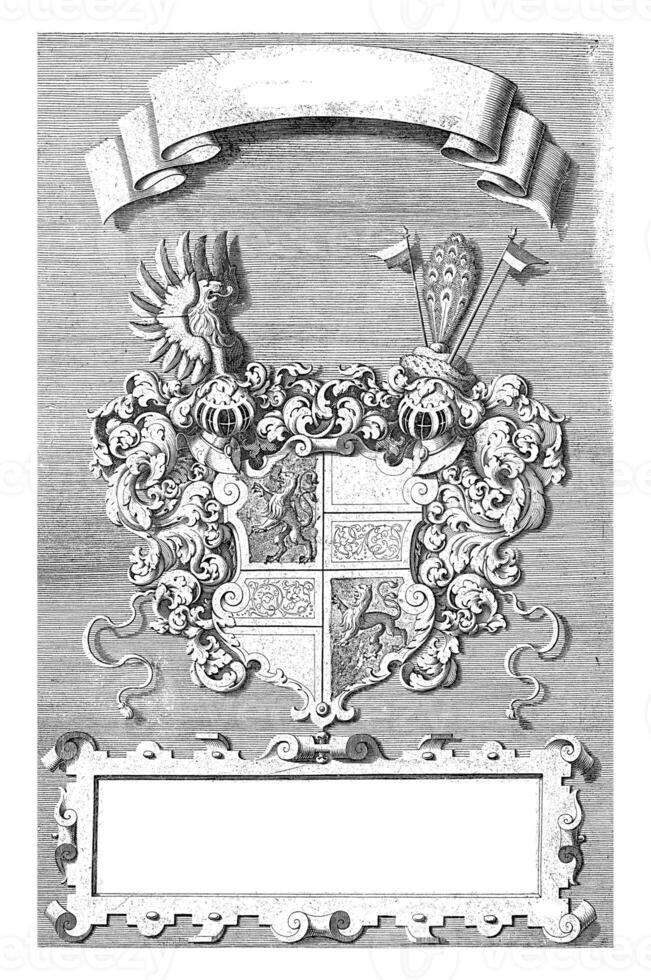 Coat of arms of the Duke of Solms, Michiel le Blon, 1628 photo
