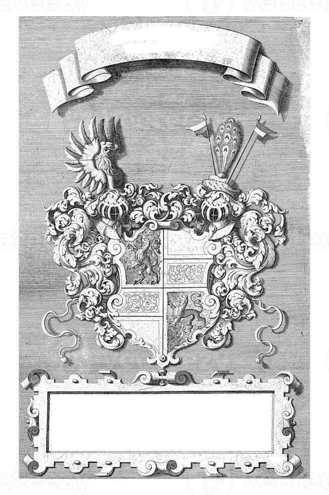 Coat of arms of the Duke of Solms, Michiel le Blon, 1628 photo