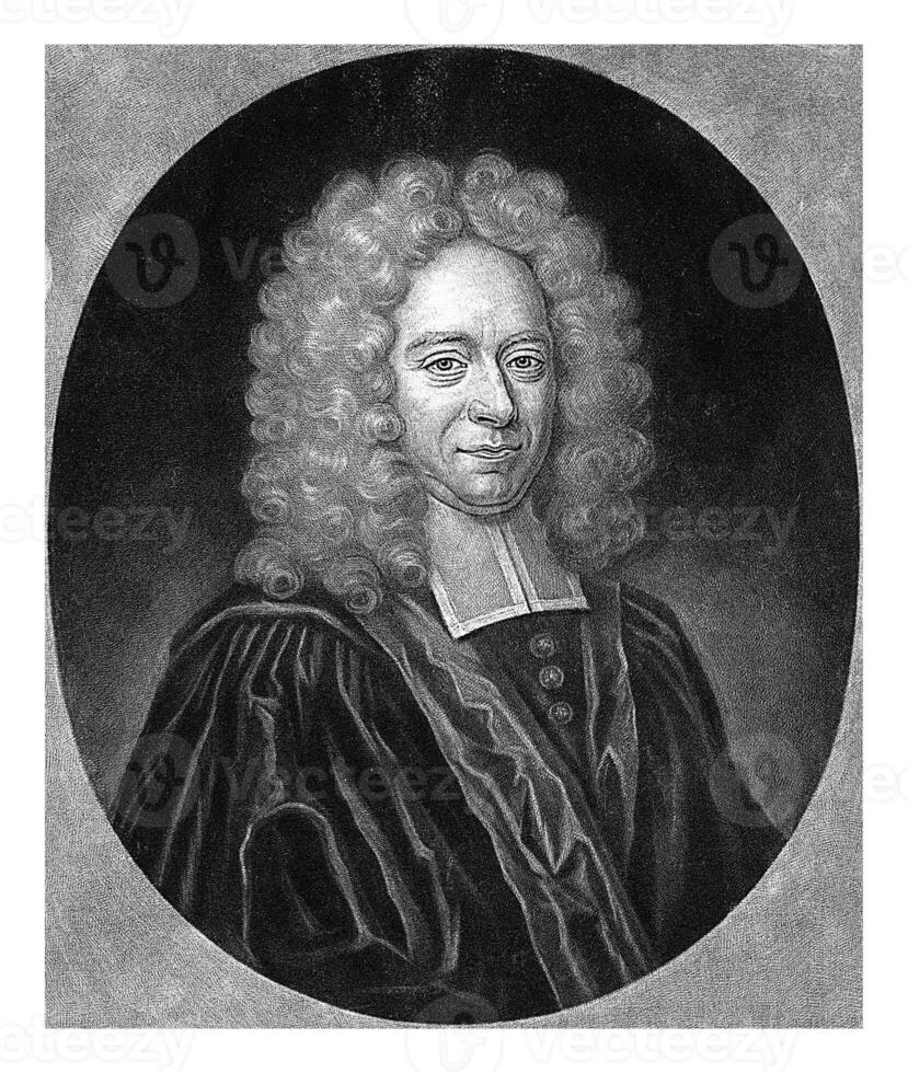 Portrait of Jacques Lenfant, Jacob Gole, after J. Trouillart, 1707 - 1724 photo