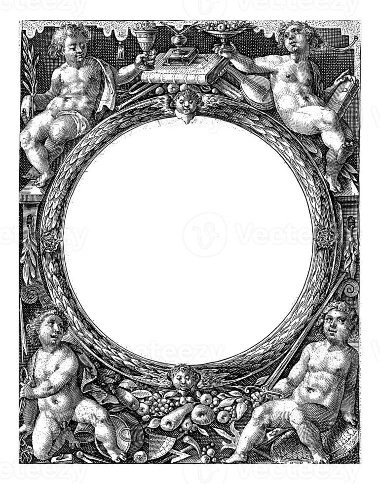 Title print for a series with the twelve sibyls, Crispijn van de Passe I, 1601 photo