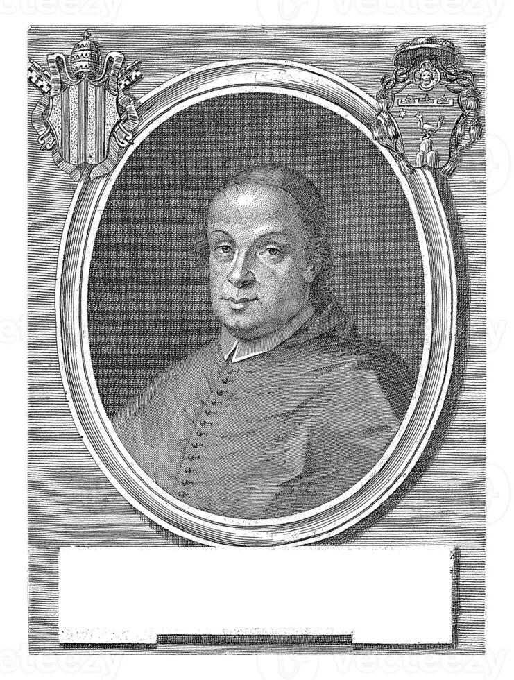 Portrait of Cardinal Antonio Andrea Galli, Giovanni Antonio Faldoni, 1753 - 1760 photo