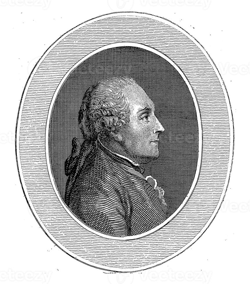Portrait of Charles-Marie de La Condamine, Wilhelm Arndt, 1760 - 1813 photo