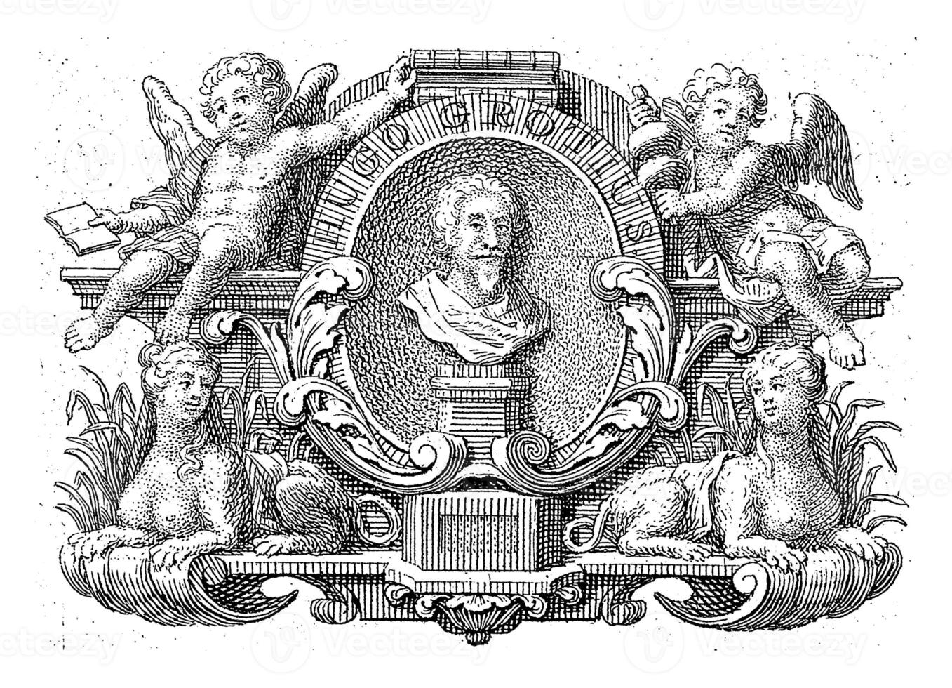 Portrait of Hugo Grotius, Jan Caspar Philips, 1744 photo
