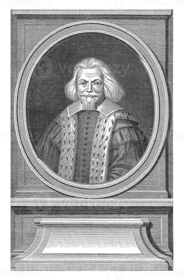 retrato de antonio merenda, a el años de 77, franco pilsen, 1710 - 1784 foto