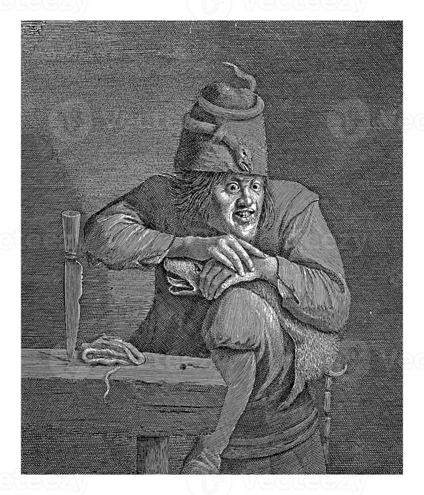 Envy Invidia, Lucas Vorsterman I, after Adriaen Brouwer, 1619 - 1675 photo