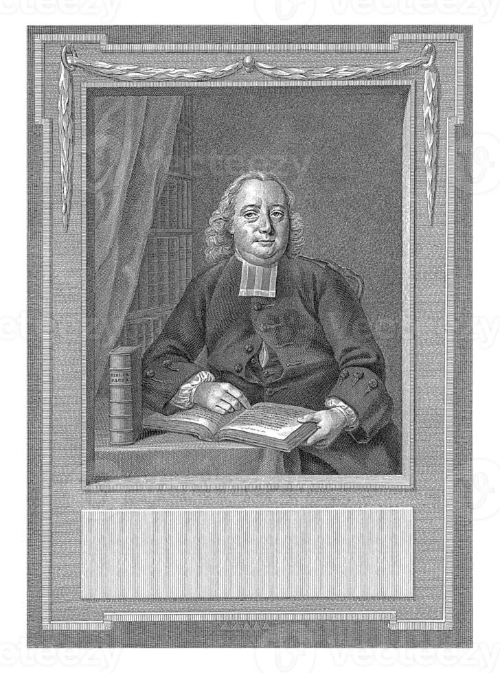 Portrait of Jacobus Gerardus Staring, Reinier Vinkeles I, after Sara Troost, 1771 photo