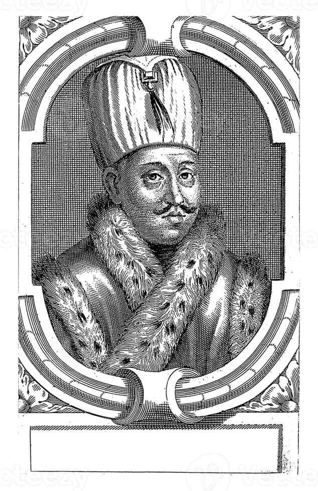 Portrait of Ahmed I, Sultan of the Ottoman Empire, Johann Alexander Baner, after Jacob Loots, 1676 photo