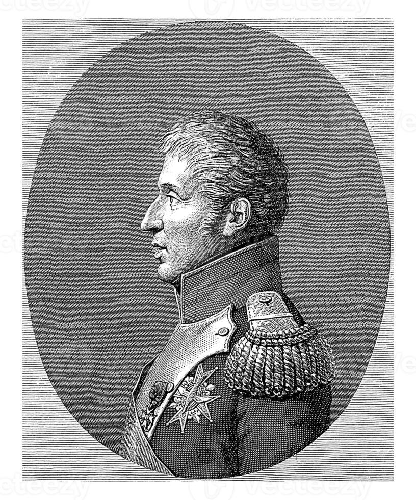 Portrait of King Charles X of France, Pierre Audouin, after Bourdon, 1818 photo