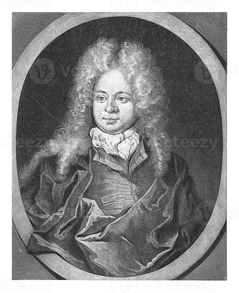 Portrait of Friedrich Heyn, Pieter Schenk I, after Samuel Gunther, 1670 - 1713 photo