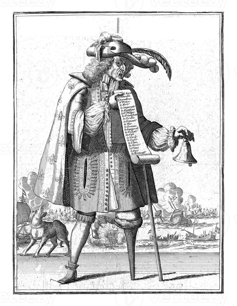 el francés locutor, 1692 foto