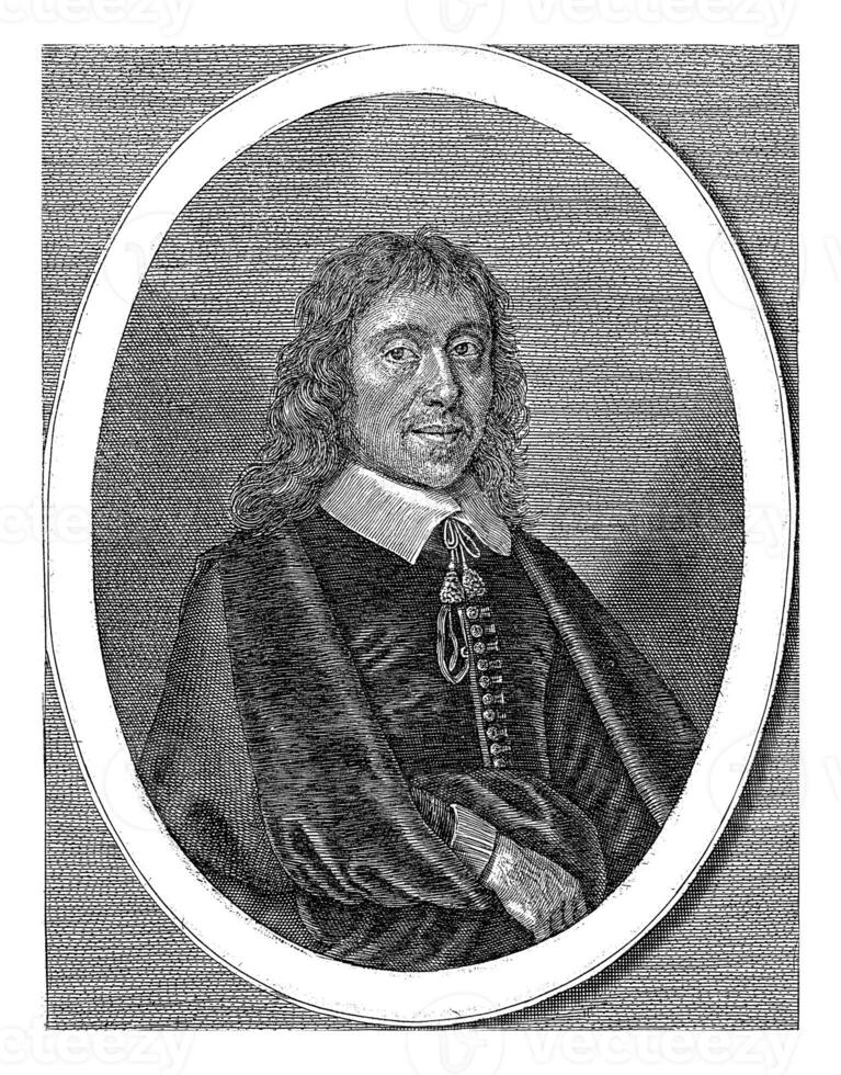 Portrait of Anton Deusing, Crispijn van de Passe photo