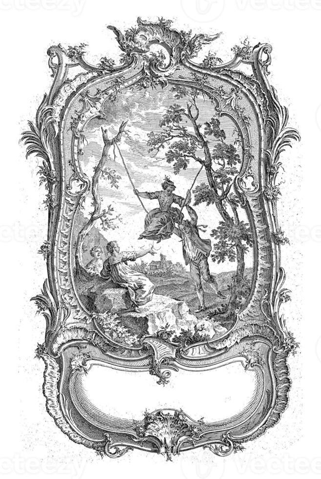 balanceo mujer, carlo Albert von lespilliez, después francois Delaware cuvillies Sr., 1745 foto
