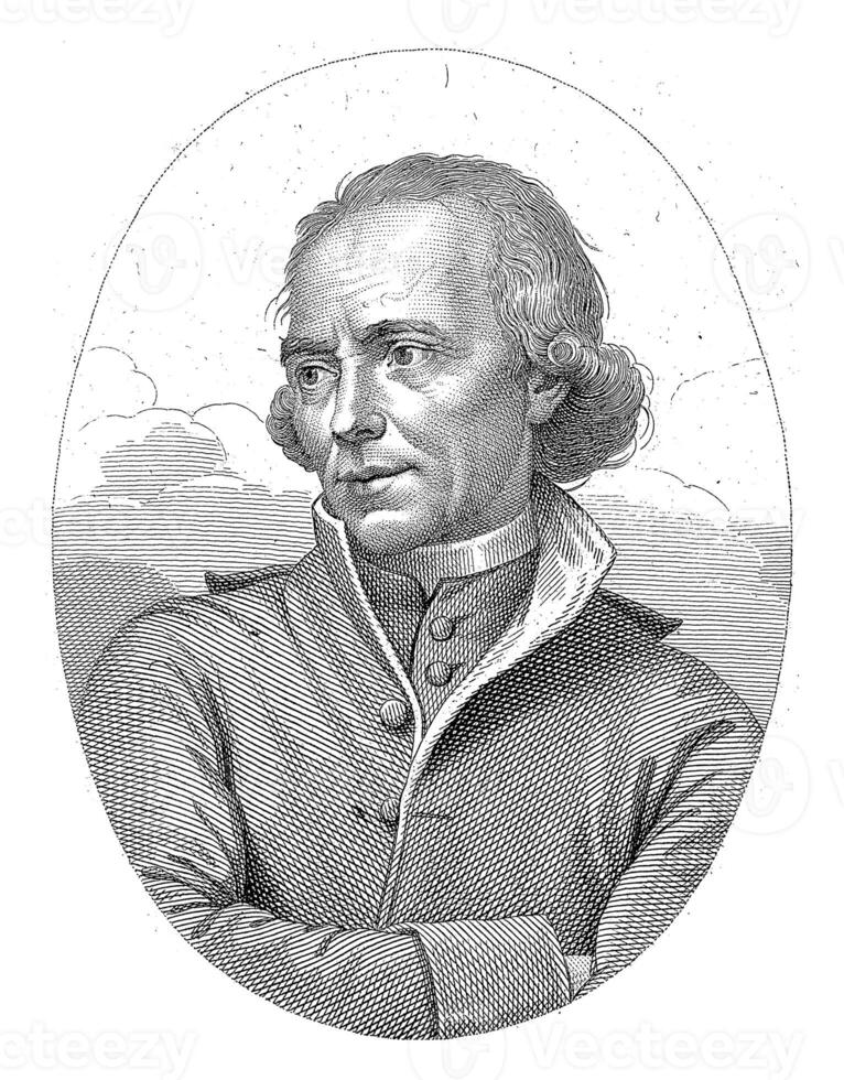 Portrait of Archaeologist Carlo Fea, Pietro Fontana, after Ca. Wicar, 1813 photo