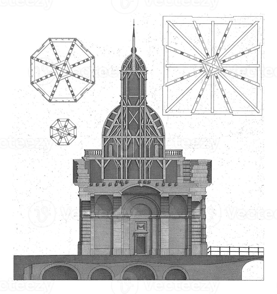 Section of the Second Muiderpoort in Amsterdam, Caspar Jacobsz. Philips, after Cornelis Rauws, 1771 photo