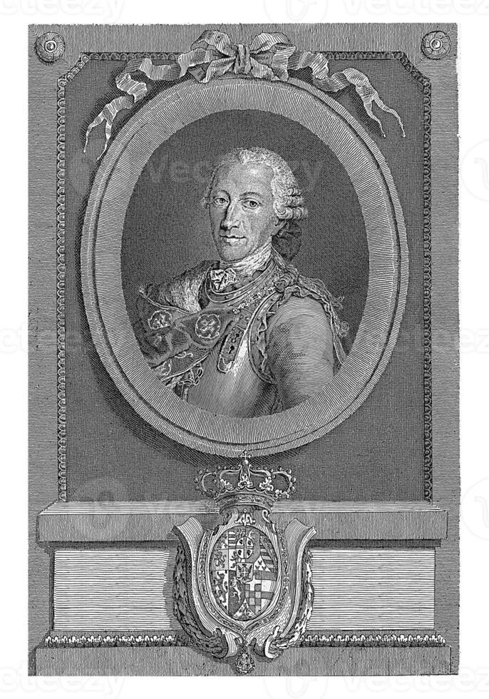 Portrait of Victor Amadeus III, King of Sardinia, Giovanni Battista Stagnon, after Giovanni Domenico Molinari, 1774 - c. 1864 photo