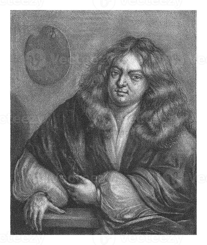 Self-portrait of Gerard Dou, Jan de Groot, after Gerard Dou, 1743 photo