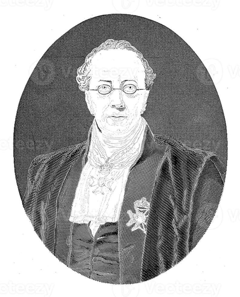 Portrait of Abraham des Amorie van der Hoeven, Willem Frederik Wehmeyer, after Nicolaas Pieneman, 1852 photo
