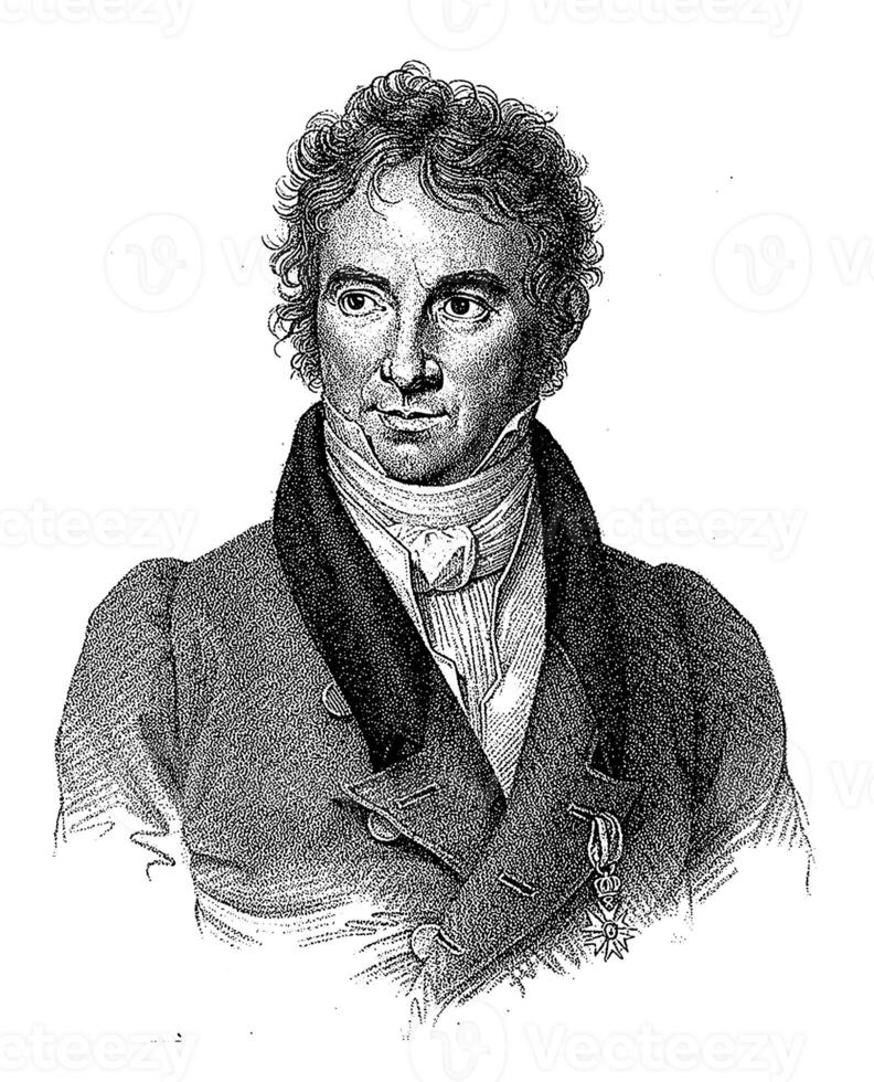 Portrait of painter Pietro Benvenuti, Francesco Vendramini, after Pietro Ermini, 1790 - 1856 photo