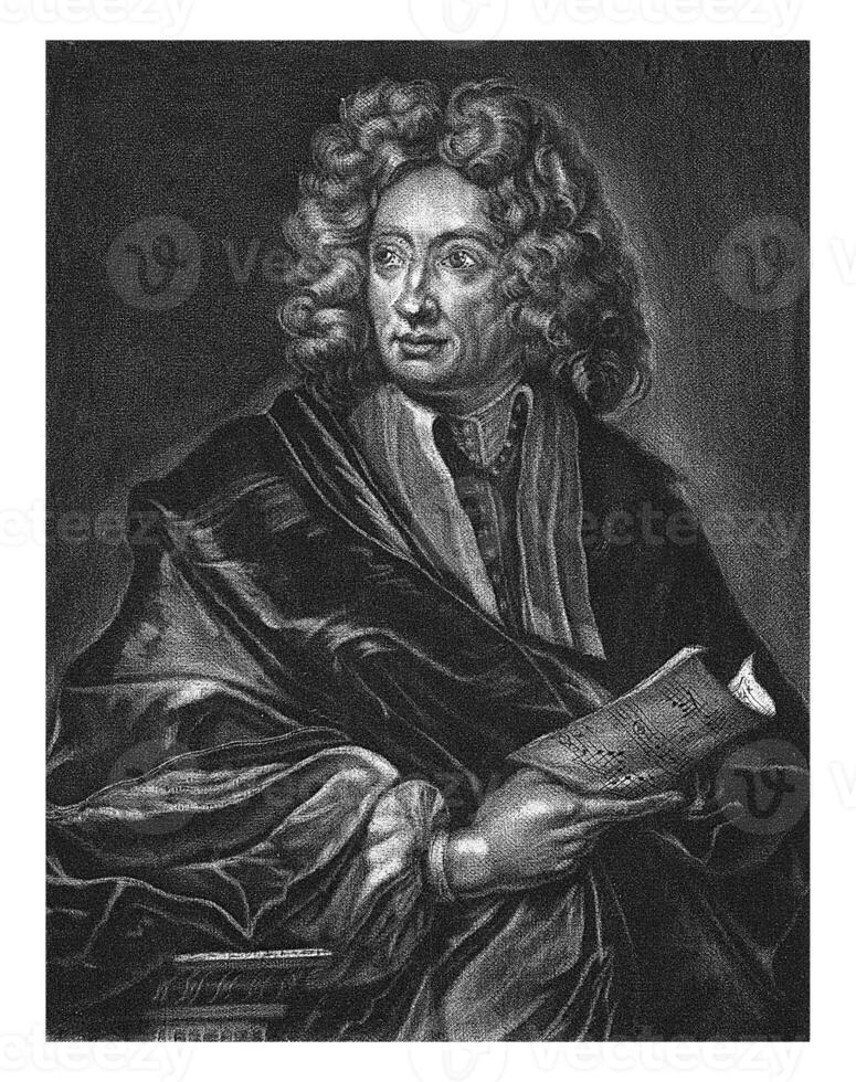 Portrait of Arcangelo Corelli, Jan de Groot, 1698 - 1776 photo
