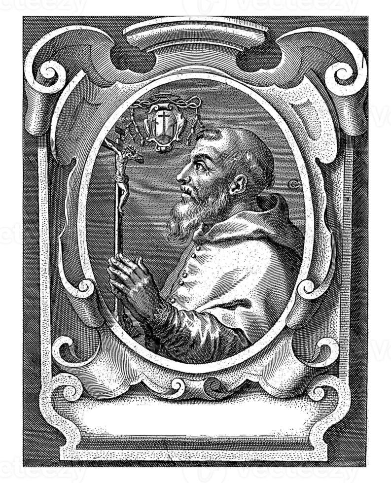 Portrait of Aegidius Antonius Canisius, Cornelis Galle I, after Jacques Franckaert II, 1636 photo