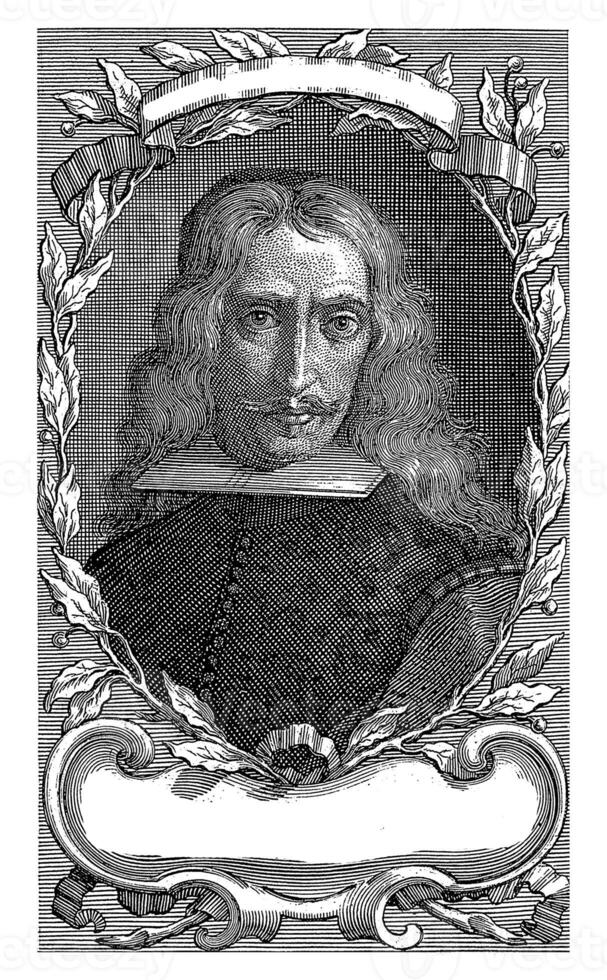 Portrait of writer Carlo Maria Maggi, Monogrammist B Italy, after P.A. Fantonus, 1700 photo