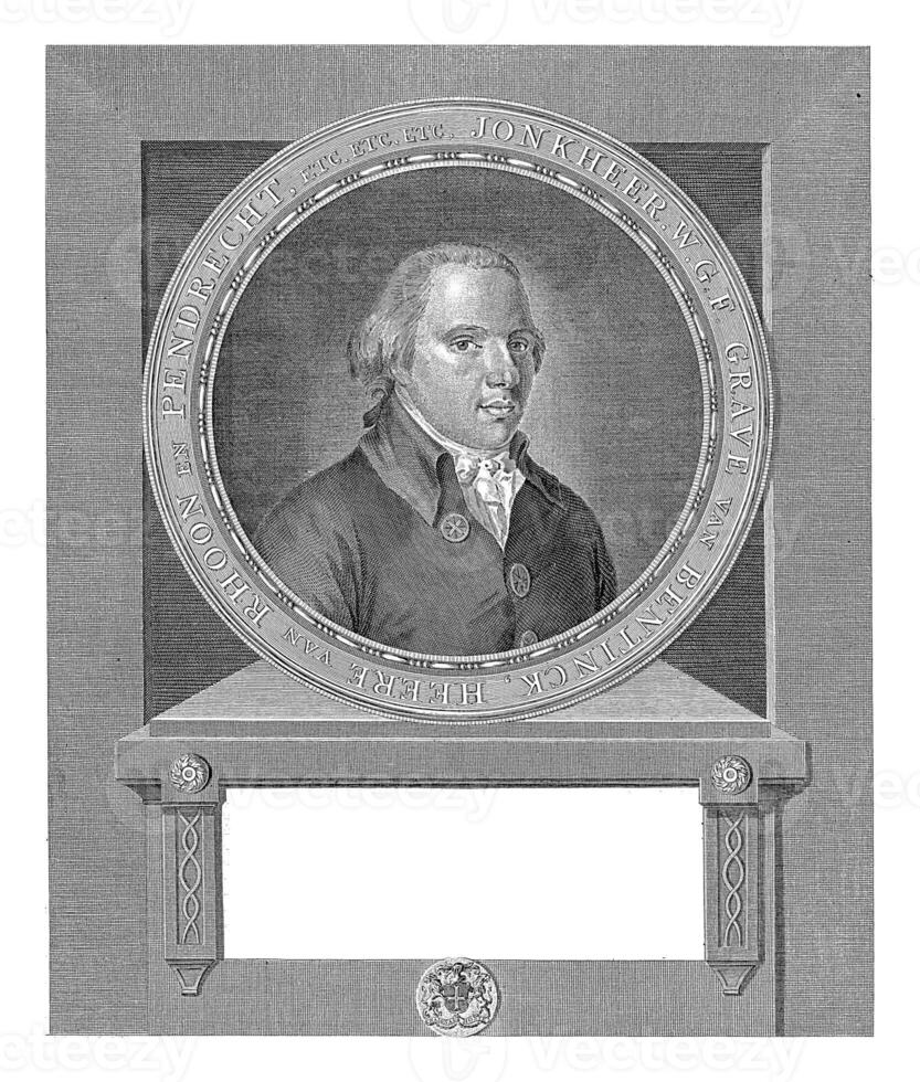 Portrait of Count Willem Gustaef Frederik Bentinck, Franciscus Sansom photo