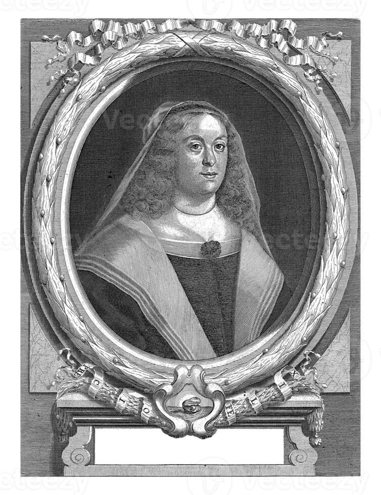 retrato de maria Delaware médicos, adrien haelwegh, C. 1647 - C. 1696 foto