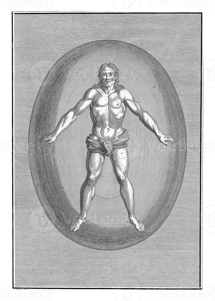 Representation of the god Brahma, Bernard Picart workshop of, after Bernard Picart, 1723 photo